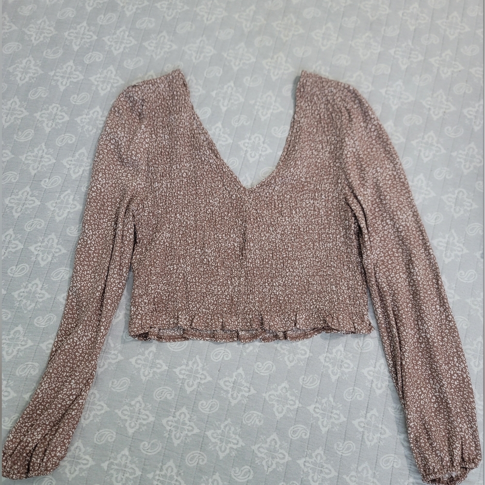 URBAN Romantics Brown Floral Blouse